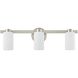 Bedminster 3 Light 24 inch Brushed Nickel Vanity Light Wall Light
