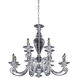 Metropolitan Family Collection 12 Light 29.5 inch Chrome Chandelier Ceiling Light
