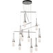 Link 10 Light 35 inch Sterling Mobile Pendant Ceiling Light in Clear Bubble