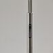 Zodiac 93 inch 7.00 watt Brushed Steel LED Arc Floor Lamp Portable Light