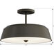 Trellwyn 3 Light 15 inch Plated Dark Bronze Semi-Flush Mount Ceiling Light