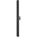 Waylen 2 Light 48 inch Black Outdoor Wall Sconce