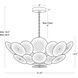 Holly 9 Light 31.25 inch Smoke Chandelier Ceiling Light