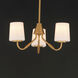 Durham 3 Light 18.5 inch Natural Aged Brass Mini Chandelier Ceiling Light