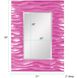 Zenith 39 X 31 inch Glossy Hot Pink Wall Mirror