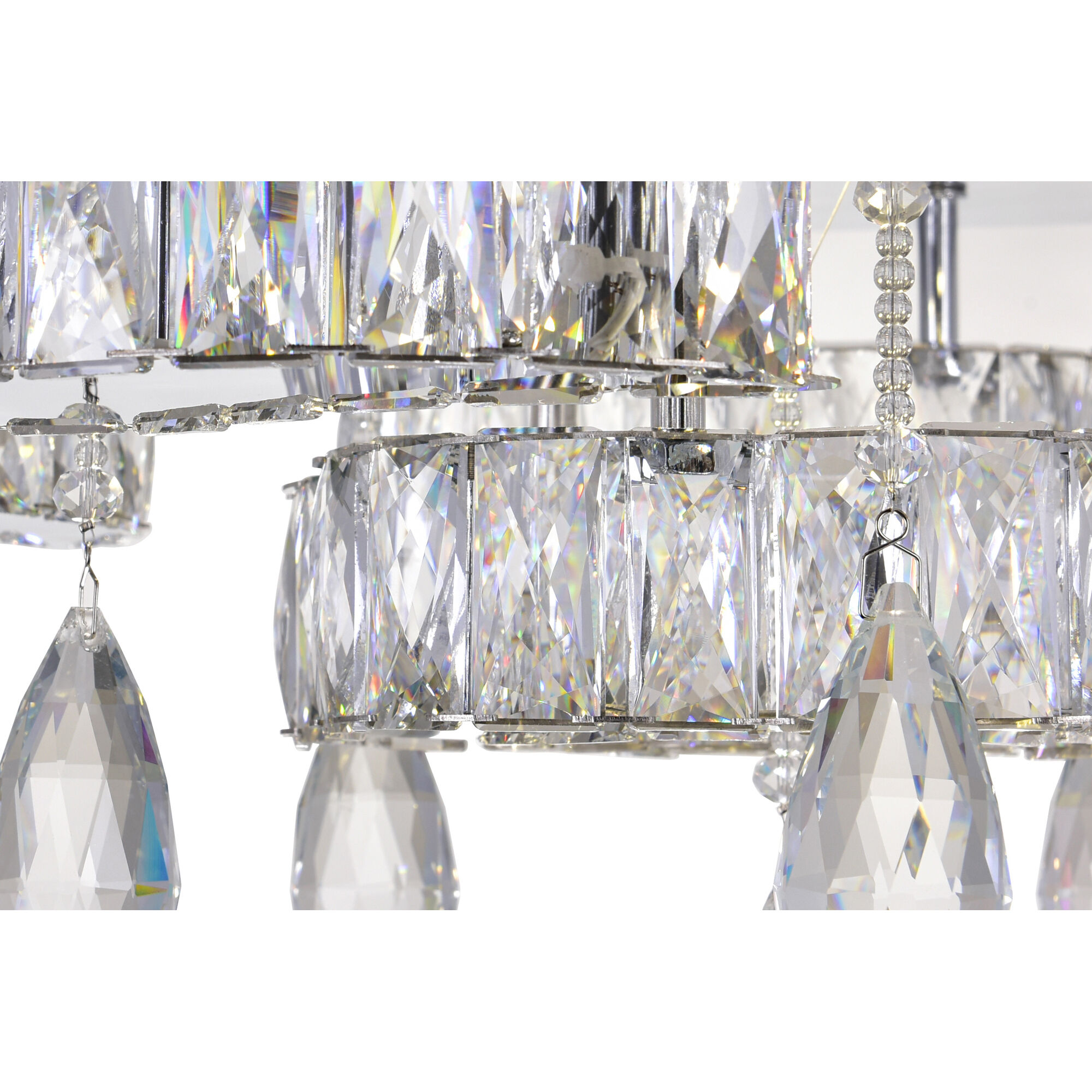 Cascata LED 22 inch Chrome Flush Mount Ceiling Light