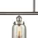Small Bell 4 Light 48 inch Satin Nickel Island Light Ceiling Light, Ballston