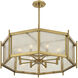 Jacobs 8 Light 32 inch Warm Brass Chandelier Ceiling Light