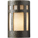 Ambiance Cylinder LED 9.25 inch Real Rust Outdoor Wall Sconce, Small