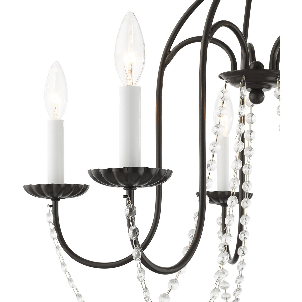 Alessia 5 Light 24 inch English Bronze Chandelier Ceiling Light