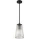 Chantilly 1 Light 8 inch Matte Black Pendant Ceiling Light, Essentials