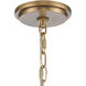 Neville 8 Light 28 inch Natural Brass with Bleached White Wood and Off White Chandelier Ceiling Light