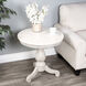 Danielle Marble 24" Pedestal Side Table in Gray