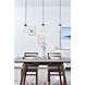 Auspice 3 Light 38 inch Chrome Pendant Ceiling Light