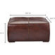 Kapa 16 inch Brown Ottoman