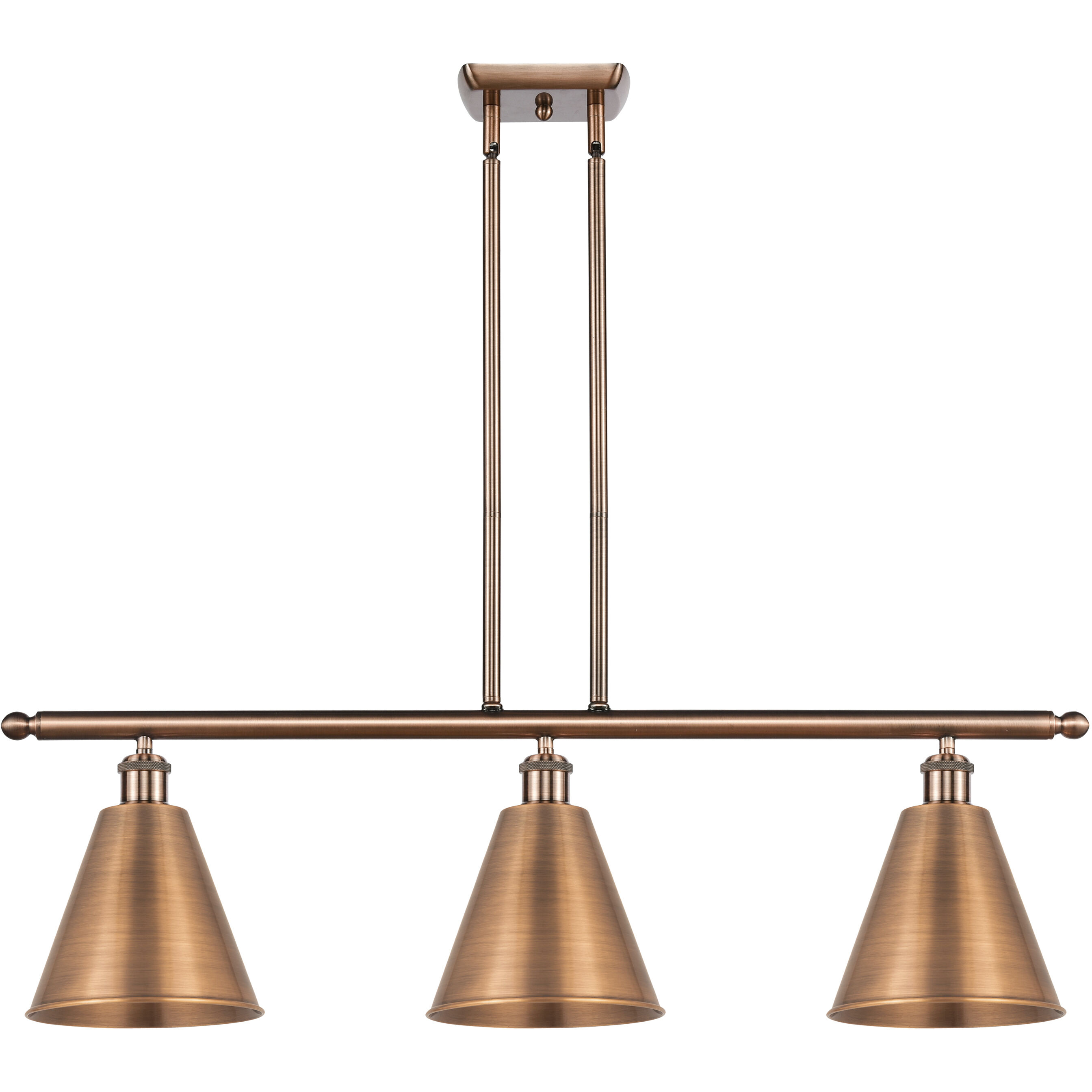 Ballston Cone LED 36 inch Antique Copper Island Light Ceiling Light