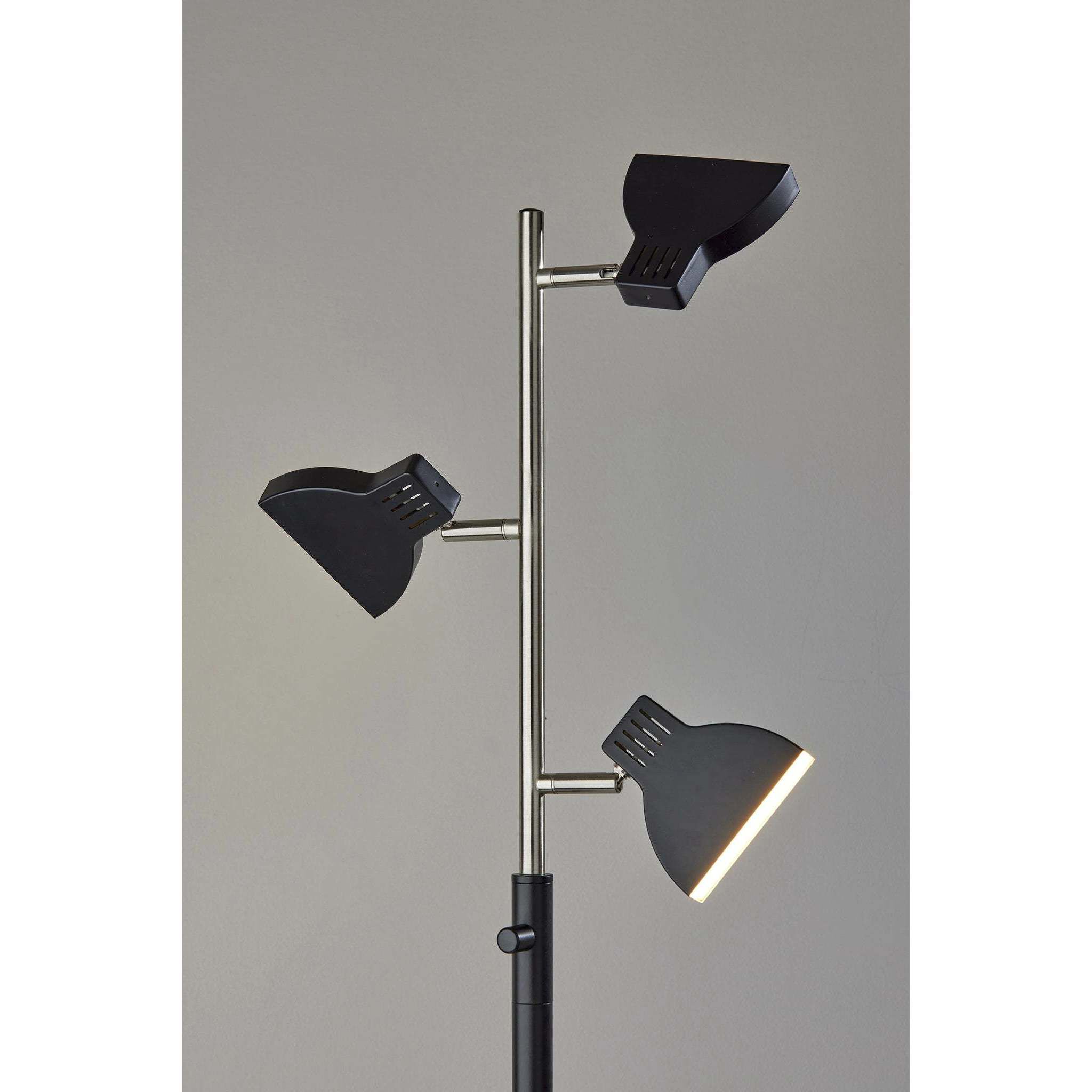 Slender 65 inch 4.00 watt Black Tree Floor Lamp Portable Light, Simplee Adesso
