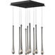 Stillo LED 17 inch Black Multi-Light Pendant Ceiling Light