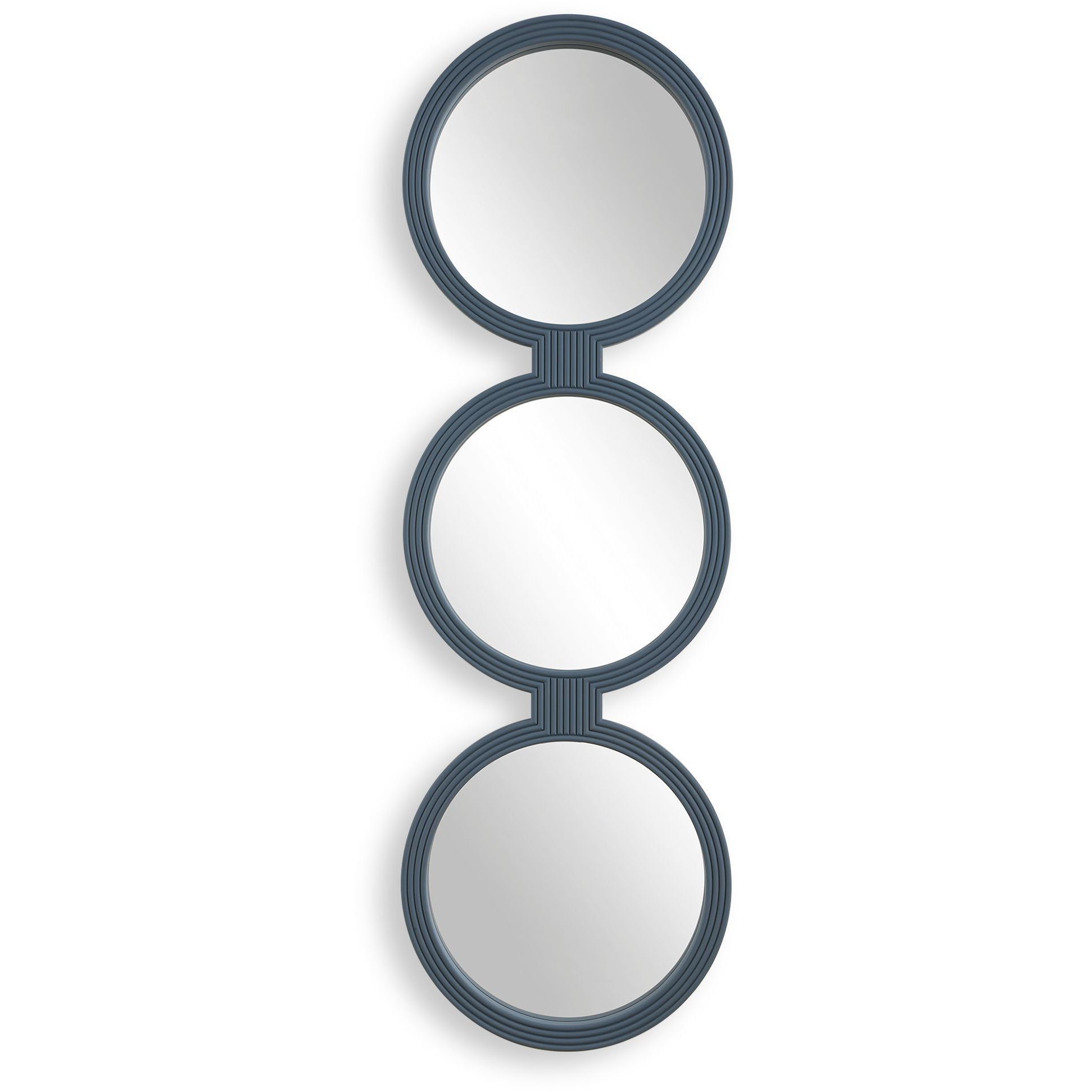 Going In Circles 56 X 18 inch Muted Blue Mirror