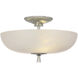 AERIN Pascal LED 14 inch Polished Nickel Bowl Semi-Flush Mount Ceiling Light