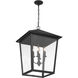 Noble Hill 4 Light 19 inch Sand Coal Outdoor Chain Hung, Great Outdoors