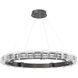 Tessera LED Graphite Chandelier Ceiling Light, Ring