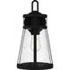 Barber 1 Light 15 inch Matte Black Outdoor Wall Lantern
