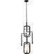 Bar None 6 Light 16 inch Aged Gold and Rustic Bronze Foyer Pendant Ceiling Light