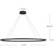 Ovale LED 53.75 inch White Linear Pendant Ceiling Light