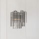 Addis Bath Wall Light in Tronchi Glass Smoke