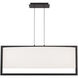 Park Avenue Linear Pendant Ceiling Light in Black, dweLED