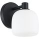Valentina 1 Light 6.25 inch Matte Black Vanity Light Wall Light
