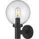 Laurent 1 Light 12.5 inch Black Outdoor Wall Light