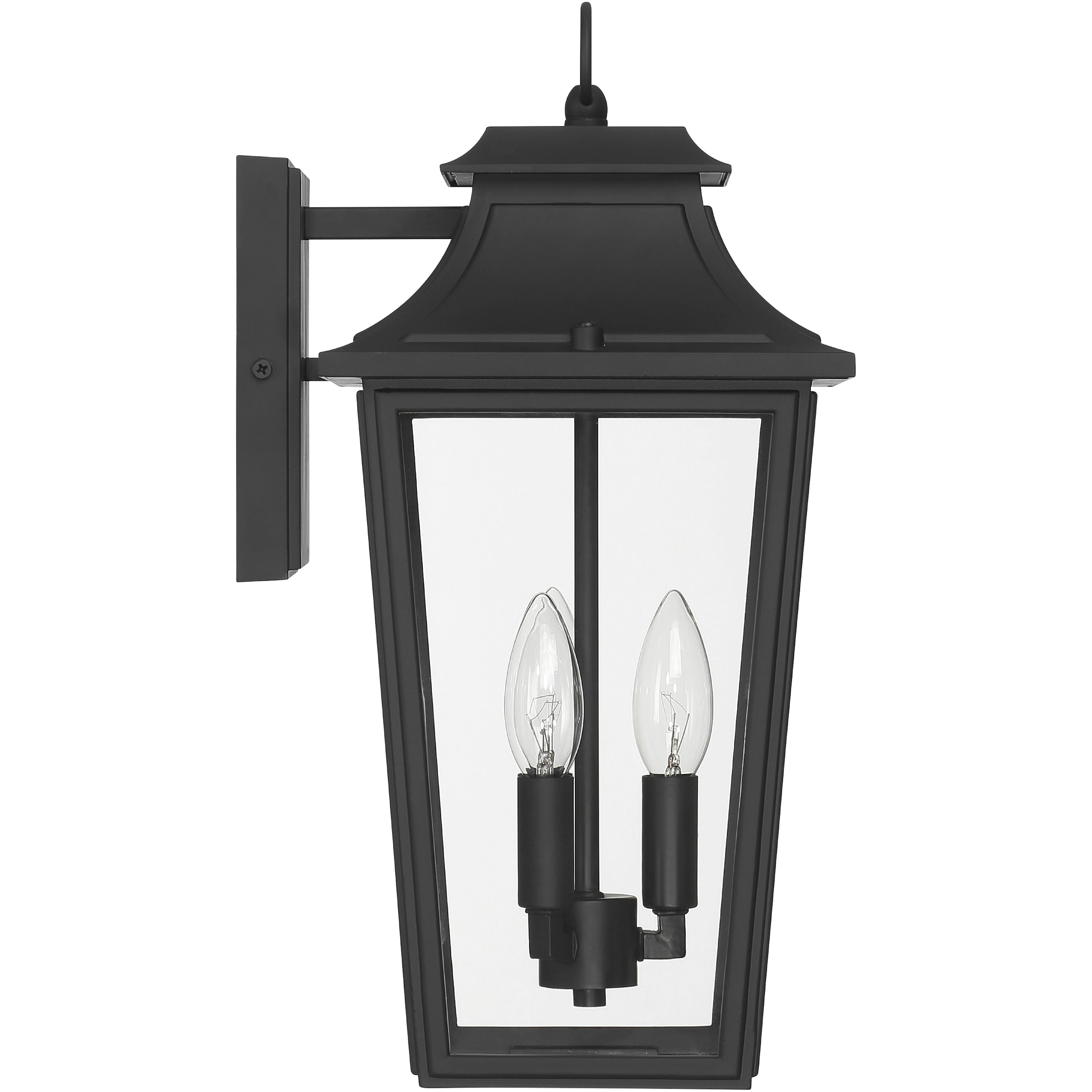 Spring Cove 3 Light 16.5 inch Matte Black Outdoor Wall Lantern, Large