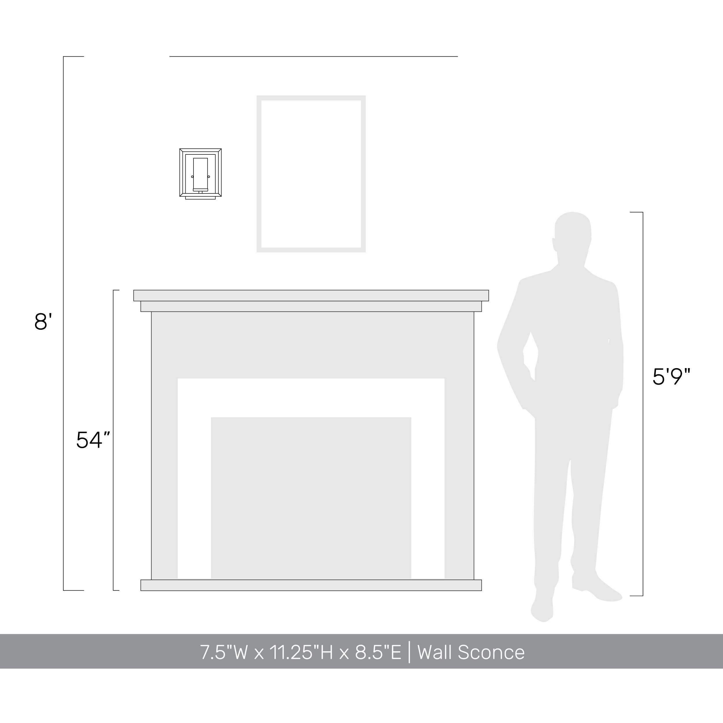 Marco 1 Light 7 inch White Gold Wall Sconce Wall Light