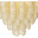 Chaves 12 Light 32.28 inch Champagne-Colored Glass Chandelier Ceiling Light, Large