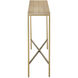 Dezi 48 inch Natural and Brass Console Table