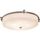 Fusion LED 20.75 inch Brushed Nickel Flush Mount Ceiling Light in Opal Fusion