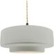 Radiance Collection - Tier Pendant Ceiling Light in Matte Black, Dedicated LED, Beige Twist Cord, Bisque, 14.5W x 5.25H, Form+Finish+Function