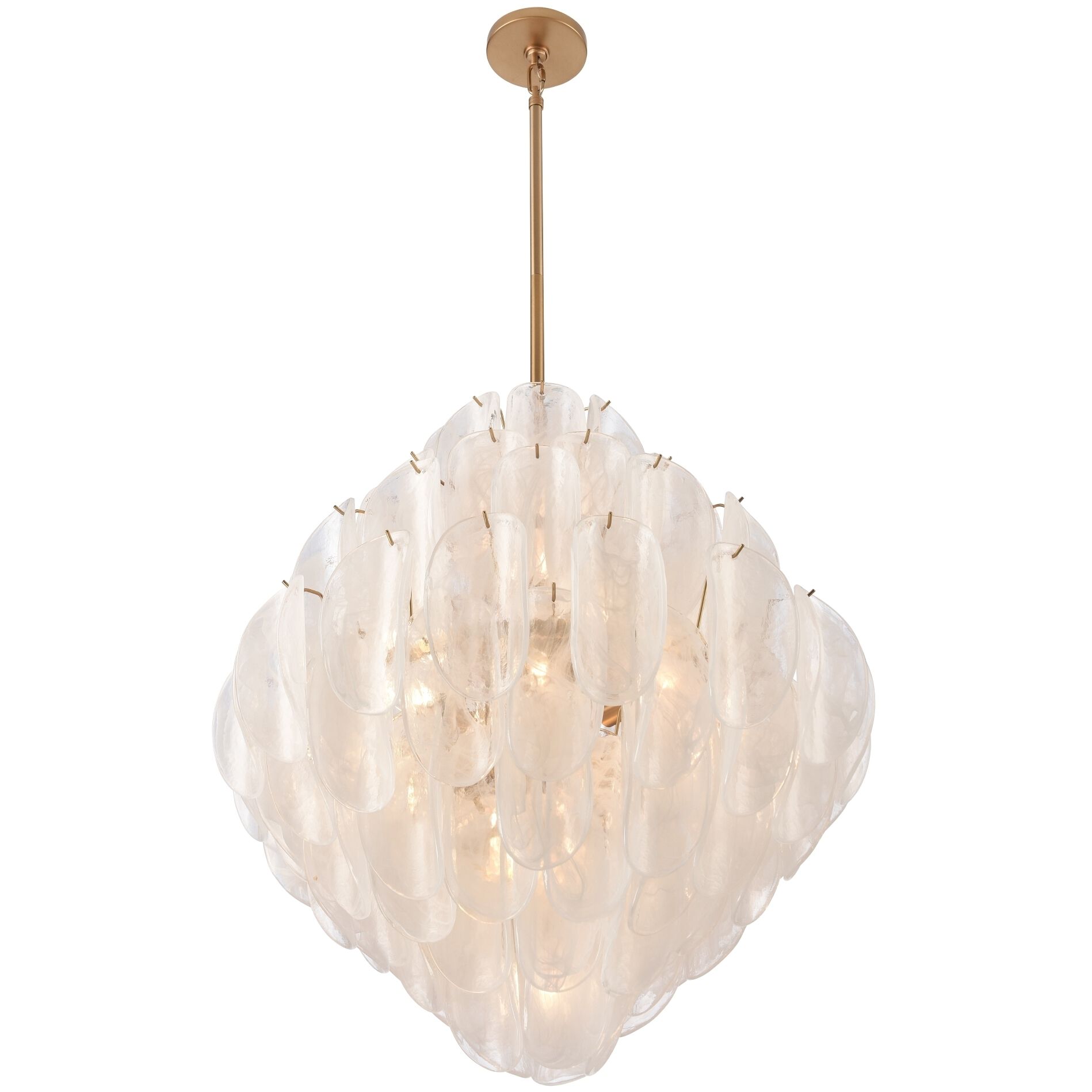 Chateau 20 Light 31.5 inch Satin Brass Pendant Ceiling Light