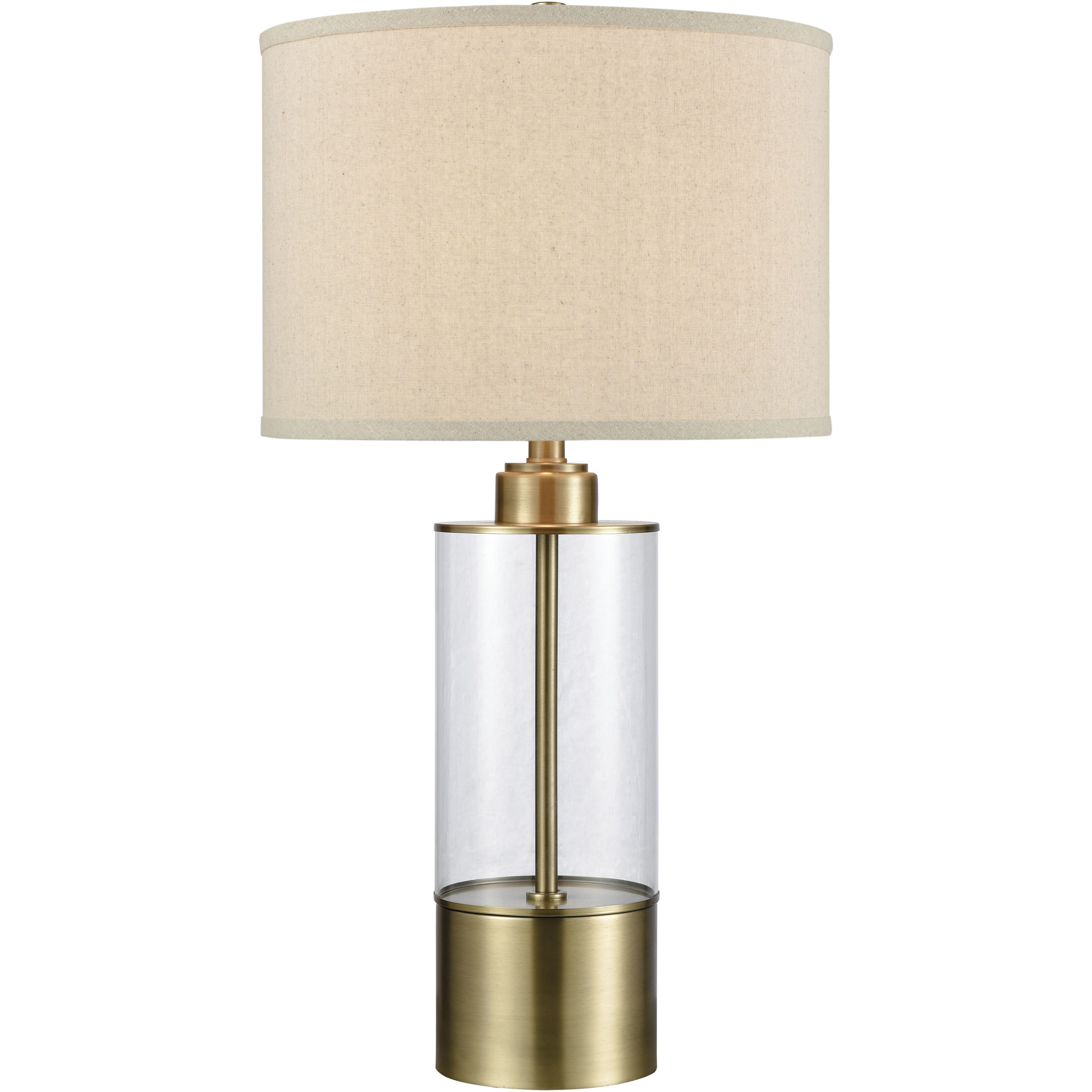 Fermont 28 inch 150 watt Clear Table Lamp Portable Light