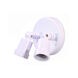 Polycarbonate 2 Light 5 inch Gloss White Exterior Floodlight