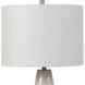 Delgado 27 inch 150.00 watt Light Gray Glaze with Brushed Nickel Accents Table Lamp Portable Light