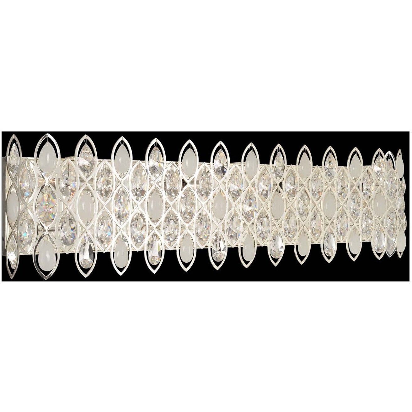 Prive 8 Light 37 inch Silver Bath Light Wall Light