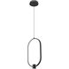 Saros Pendant Ceiling Light in Matte Black, LED
