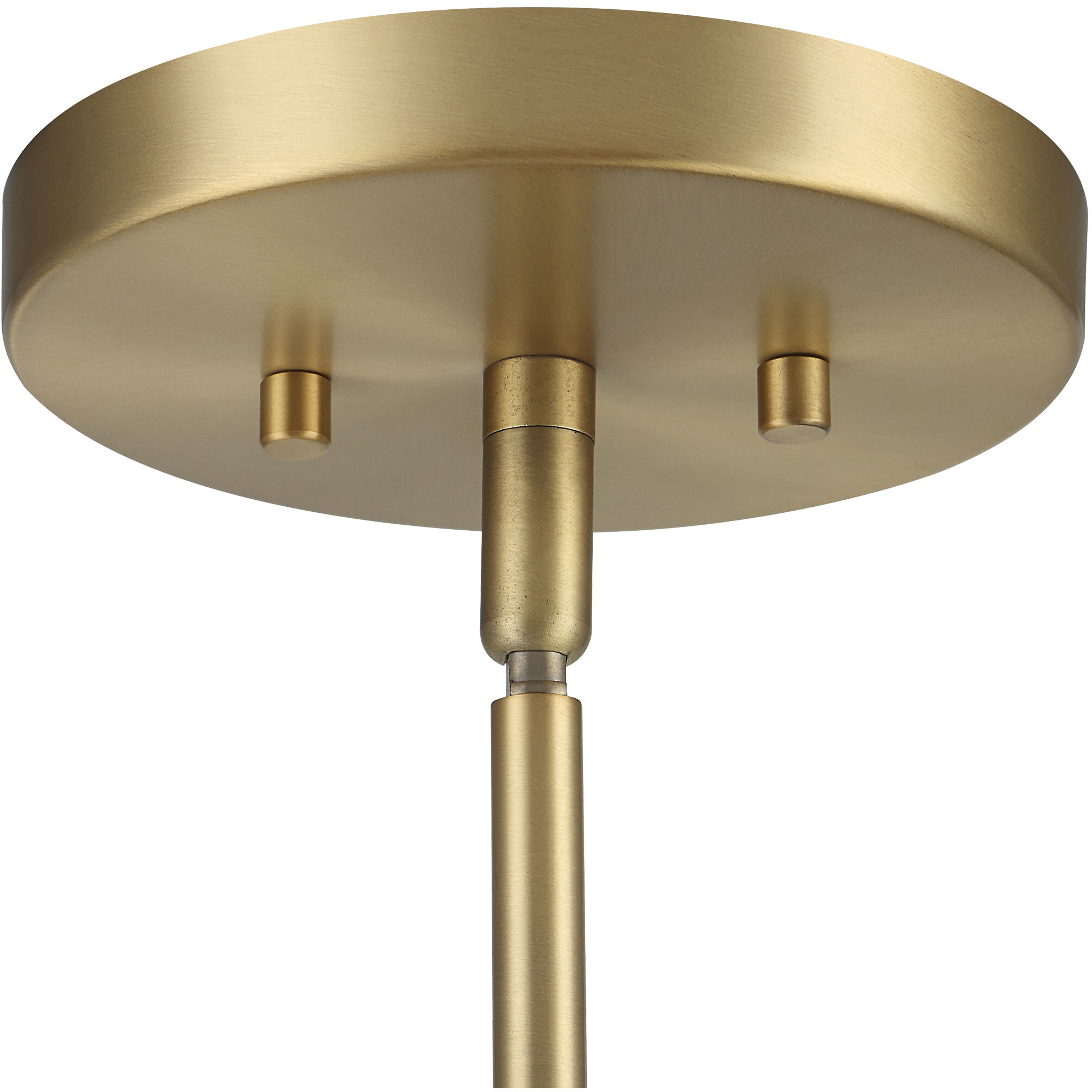 Eames 1 Light 8 inch White and Antique Brass Mini Pendant Ceiling Light