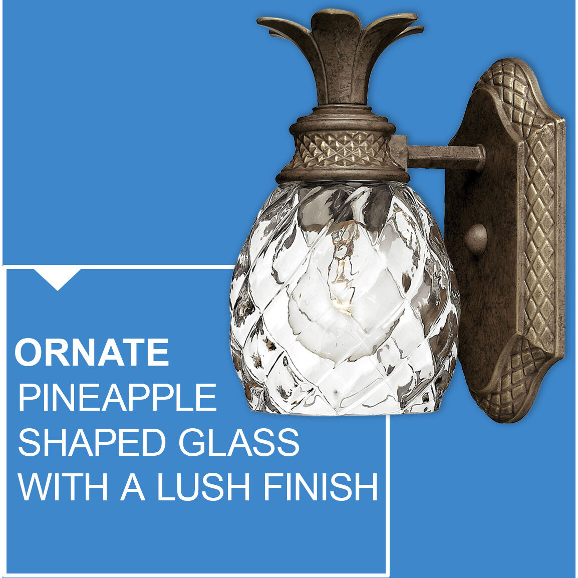 Plantation 1 Light 6.5 inch Pearl Bronze Vanity Light Wall Light