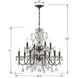 Butler 12 Light 29 inch English Bronze Chandelier Ceiling Light in Clear Swarovski Strass