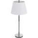 Ciudad 30 inch 100.00 watt Chrome and Silver Grey Table Lamp Portable Light in Chrome / Silver Grey