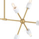 Star Dust 10 Light 34.75 inch Brushed Gold Island Pendant Ceiling Light